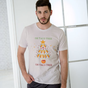 Oh Taco Tree kerstboom voor Taco liefhebbers Tri-Blend Shirt
