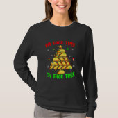 Oh Taco Tree kerstlampjes Taco Mexicaans eten T-shirt (Voorkant)