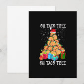 Oh Taco Tree Mexican Food Taco Lover Kerstmis Xma Kaart (Voorkant / Achterkant)