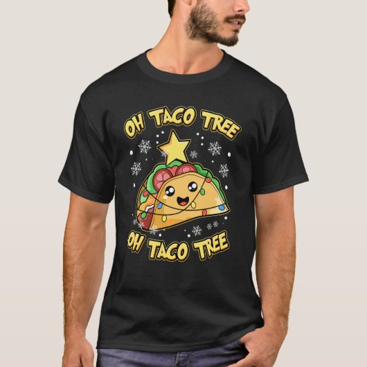 Oh Taco Tree Oh Taco Tree Delicious Taco Kerstmis T-shirt (Voorkant)