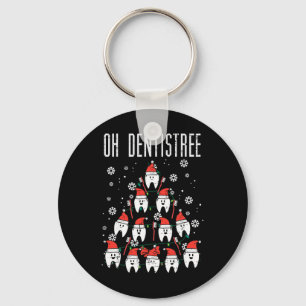Oh Tandartsboom Kerstboom Tanden Tandheelkunde Tan Sleutelhanger