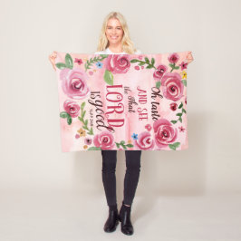 Oh Taste en zie dat de Heer goed is, 34:8 Fleece Deken