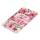 Oh Taste en zie dat de Heer goed is, 34:8. Magneet (Linkerzijde)