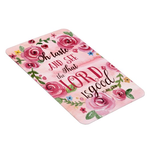 Oh Taste en zie dat de Heer goed is, 34:8. Magneet (Rechterzijde)