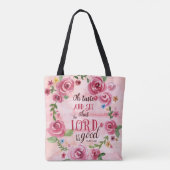 Oh Taste en zie dat de Heer goed is, 34:8 Tote Bag (Achterkant)