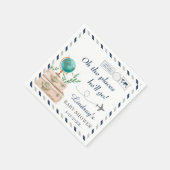 Oh the Places He'll Go Adventure Boy Baby shower Servet (Hoek)