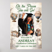 Oh, The Places She Will Go Graduation Party Poster (Voorkant)