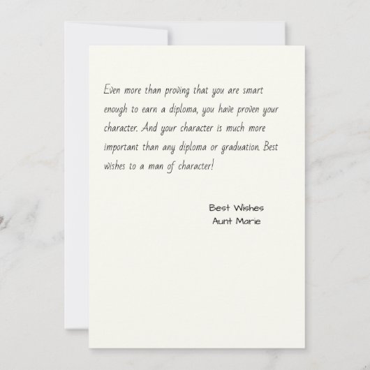 Oh the Places You will Go Afstuderen Waterverf Kaart (Achterkant)