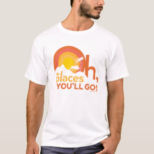 Oh, The Places You'll Go! Landschaps typografie T-shirt