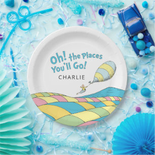Oh! The Places You'll Go! Verjaardags Papieren Bor Bordje