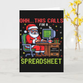Oh This Calls For A Spreadsheet Christmas Sweater Kaart (Gele Bloem)