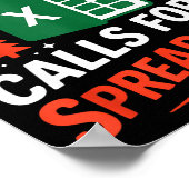 Oh This Calls For A Spreadsheet Christmas Sweater Poster (Hoek)