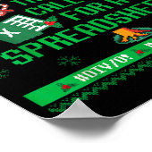 Oh This Calls For A Spreadsheet Christmas Sweater Poster (Hoek)