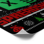 Oh This Calls For A Spreadsheet Christmas Sweater  Poster (Hoek)