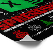 Oh This Calls For A Spreadsheet Christmas Sweater Poster (Hoek)