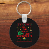 Oh This Calls For A Spreadsheet Christmas Sweater Sleutelhanger (Voorkant)