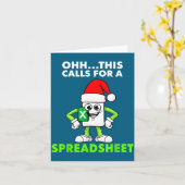 Oh This Calls For A Spreadsheet Excel Christmas Co Kaart (Gele Bloem)