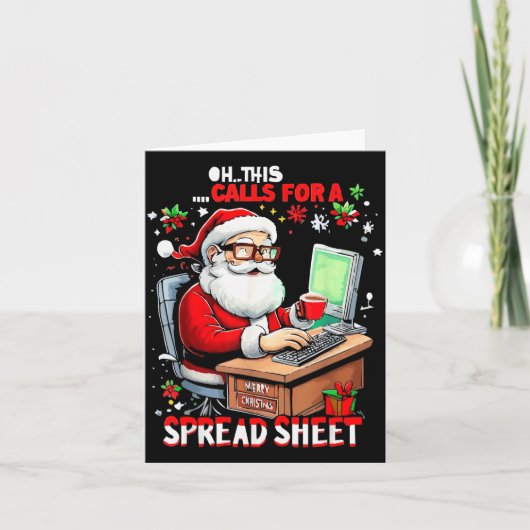 Oh This Calls For A Spreadsheet, Funny Excel Chris Kaart (Voorkant)