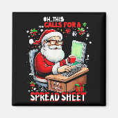 Oh This Calls For A Spreadsheet, Funny Excel Chris Magneet (Voorkant)