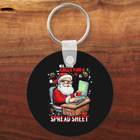 Oh This Calls For A Spreadsheet, Funny Excel Chris Sleutelhanger (Voorkant)