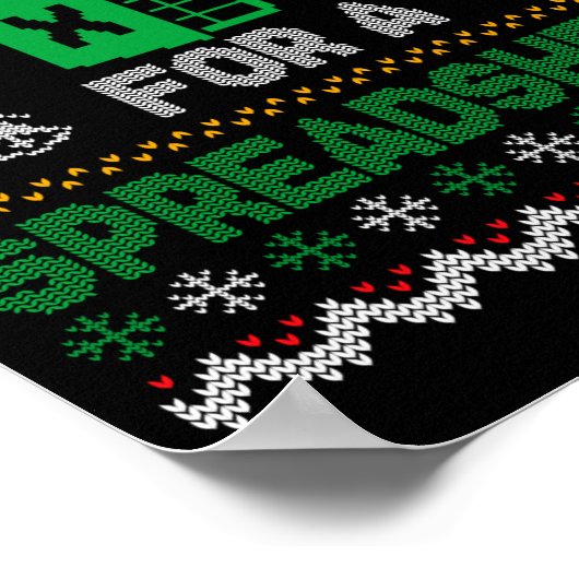 Oh This Calls For A Spreadsheet Ugly Christmas Swe Poster (Hoek)