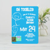 Oh, Toodles | Sam & Friends Uitnodiging voor verja (Staand voorkant)