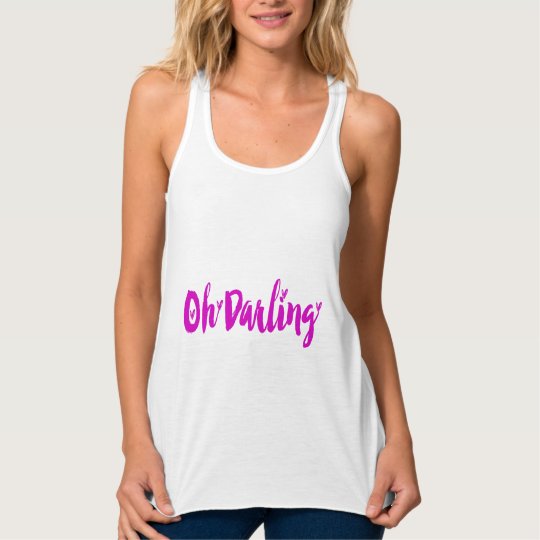 Oh Typografie van de Harten van de Liefde van de Tanktop