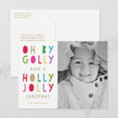 Oh van Golly | Feestdagen briefkaart (Voorkant / Achterkant)