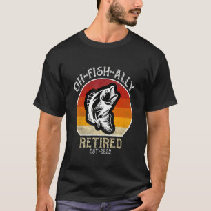 Oh Vis Ally Gepensioneerd 2022 Vissen Heren Pensio T-shirt