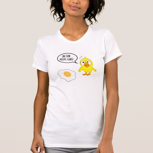 Oh, voor de piepers! Grappige eierliefhebbers kip  T-shirt (Voorkant)