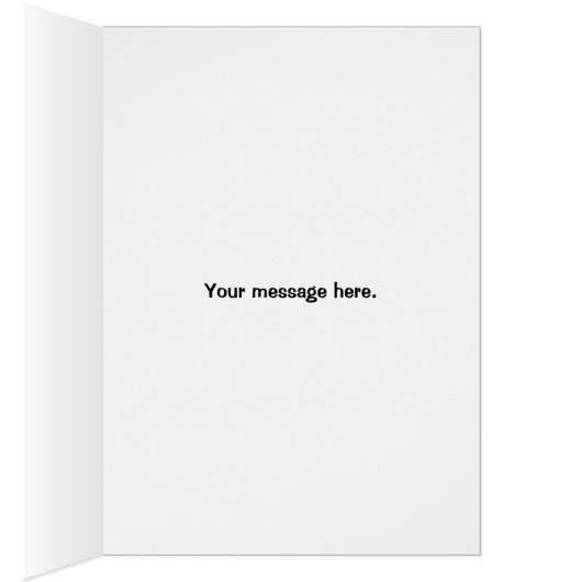 Oh voor de vos. Funny Wenskaart (Binnen (Rechts))