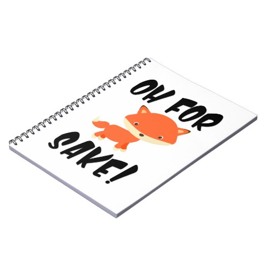 Oh voor de vos. Grappig Notitieboek (Linkerzijde)