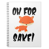 Oh voor de vos. Grappig Notitieboek (Voorkant)