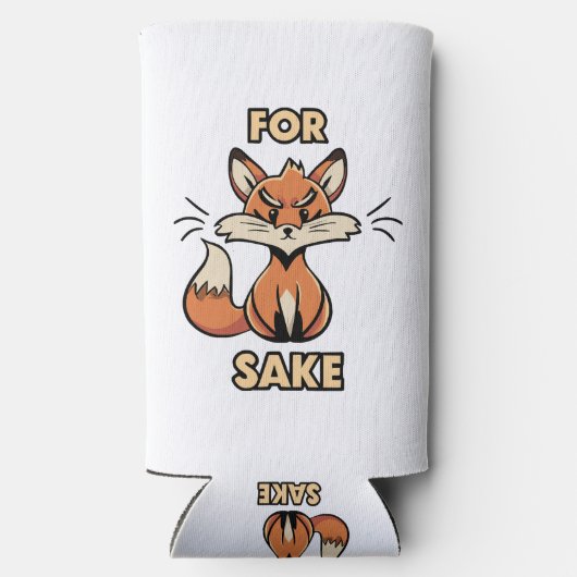 oh voor de vos seltzer blikjeskoeler (Achterkant)