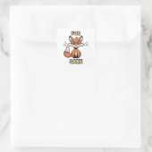 oh voor de vos vierkante sticker (Tas)