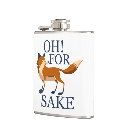 Oh voor de vossen. heupfles (Links)