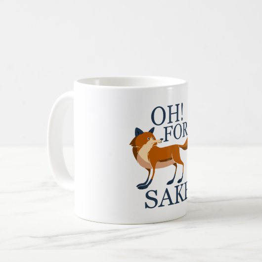 Oh voor de vossen. koffiemok (Voorkant links)