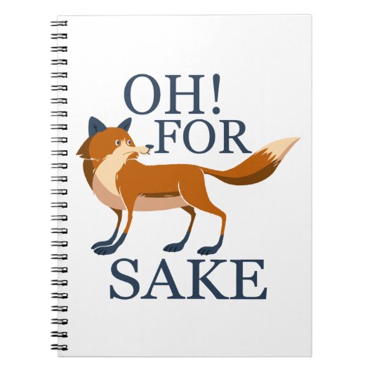 Oh voor de vossen. notitieboek (Voorkant)