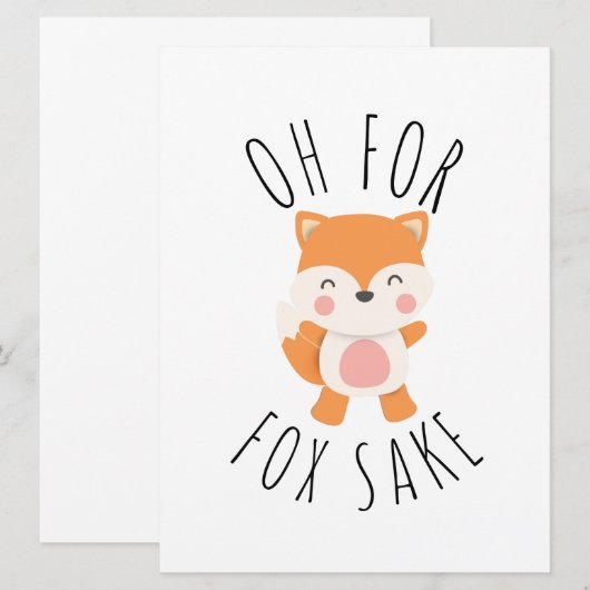 Oh voor Fox Sake (Voorkant / Achterkant)