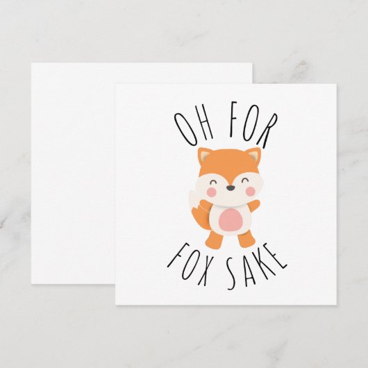 Oh voor Fox Sake (Voorkant / Achterkant)