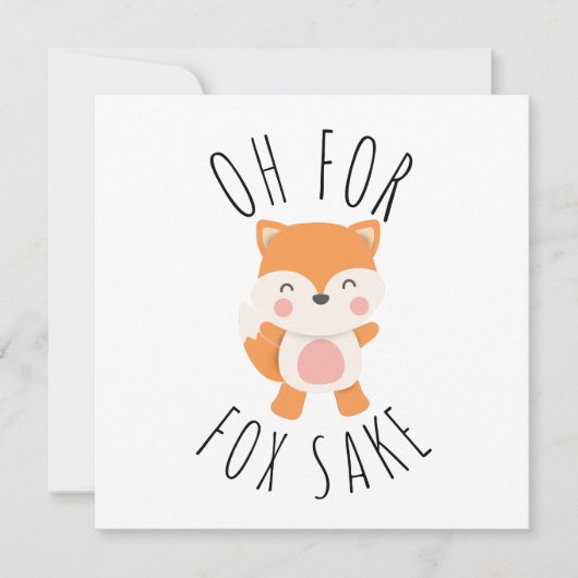 Oh voor Fox Sake (Voorkant)