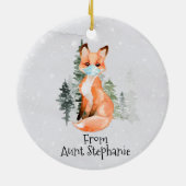OH voor Fox Sake 2020 Face Mask kerstcadeau Keramisch Ornament (Achterkant)