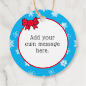 Oh voor Fox Sake, 2020, grappige Kerstmis Bedankjes Labels (Achterkant)