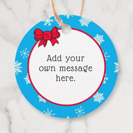 Oh voor Fox Sake, 2020, grappige Kerstmis Bedankjes Labels (Achterkant)