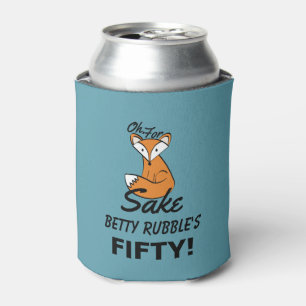Oh, voor Fox Sake 50th Birthday gepersonaliseerd Blikjeskoeler