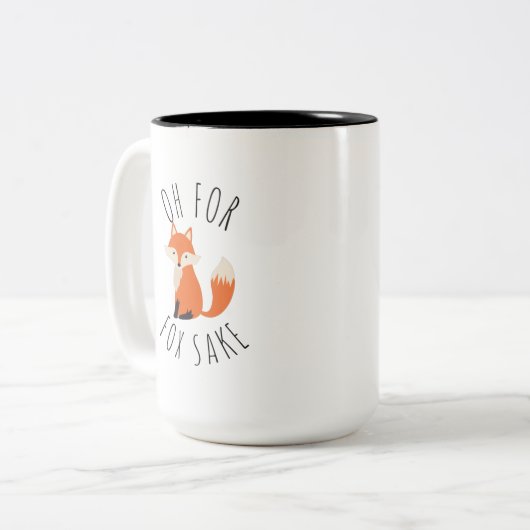 Oh voor Fox Sake Coffee Mok (Voorkant links)