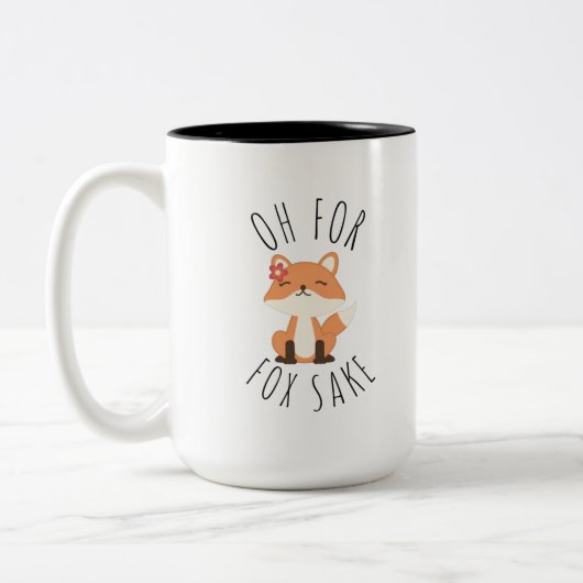 Oh voor Fox Sake Coffee Mok (Links)