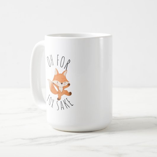 Oh voor Fox Sake Coffee Mok (Voorkant links)