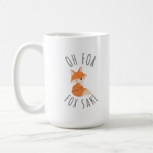 Oh voor Fox Sake Coffee Mok (Links)