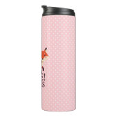 Oh voor Fox Sake Custom Name Thermosbeker (Geroteerd rechts)